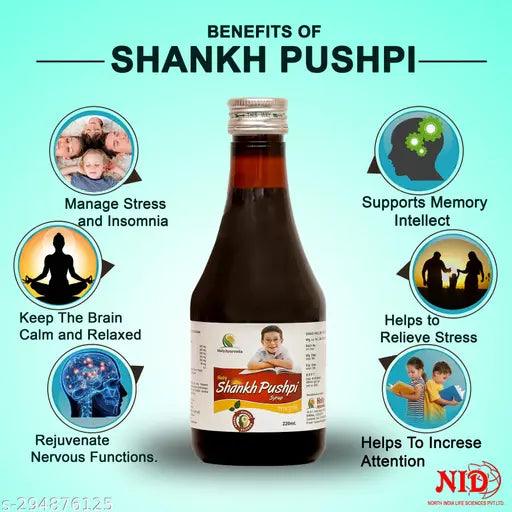 Shankhpushpi Syrup For boost memory power|Brain Tonic - 220 ml ( Pack of 2 ) - Springkart