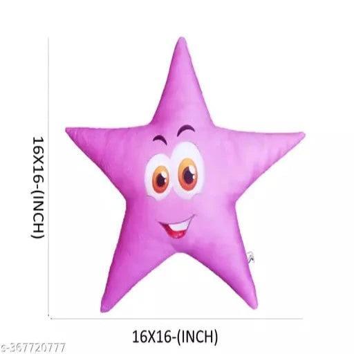 (Set of 4) Home Multi Color Ultra Soft and Squishy Moon, Star, Cloud & Water Dropp Shaped Pillow for Babies - Springkart