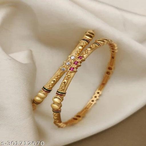 American Diamond Kadli Bangles - Springkart