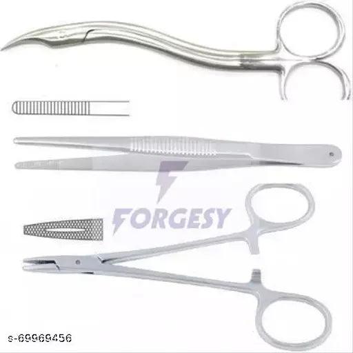 Forgesy Needle holder, Stitch scissor, dissecting forcep COMBO Needle Holders - Springkart