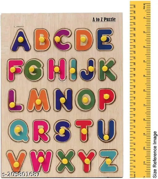 Colourful Capital Letters A To Z English Alphabets Jigsaw Puzzle 3D Educational learning Toy - Springkart