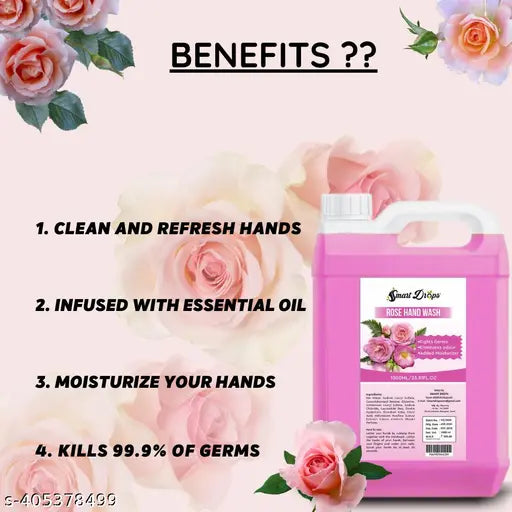 ROSE HAND WASH FOR MAN AND WOMAN 1000ML(pack of 1) - Springkart
