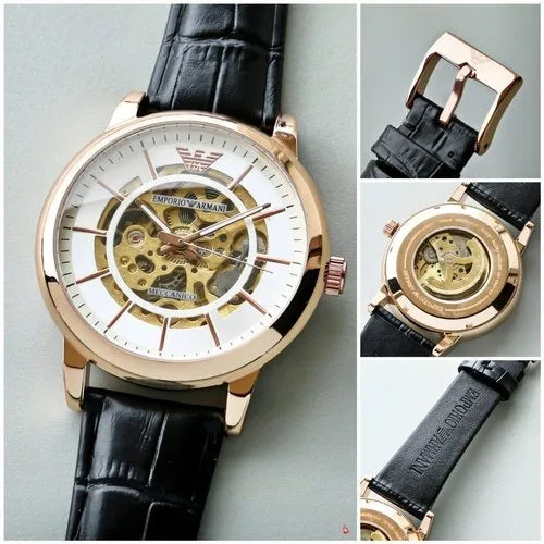 Round Armani Automatic Men Watch, For Personal Use - Springkart