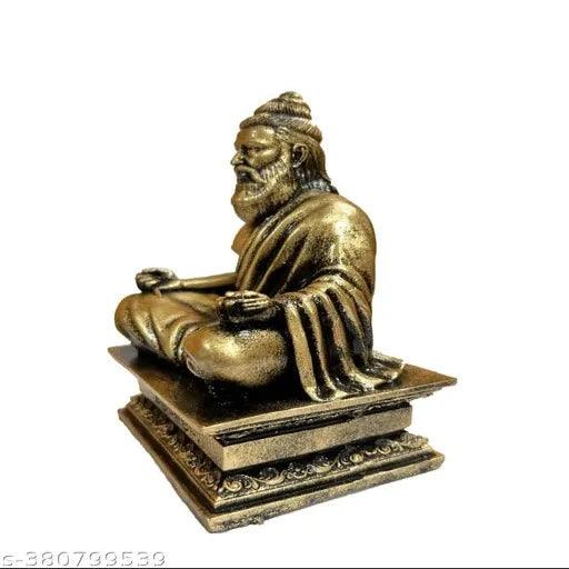 Ayyan Thiruvalluvar Statue Idol -14cm Gold Colour - Springkart