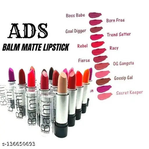 ADS balm 12psc lipstick non-toxic and skin-friendly variants that heal your lips and it's pretty - Springkart