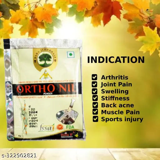 ORTHONIL POWDER Pack of 14 POUCH AYURVEDIC NATURAL RELIEF FOR ARTHRITIS,(14 POUCH) - Springkart