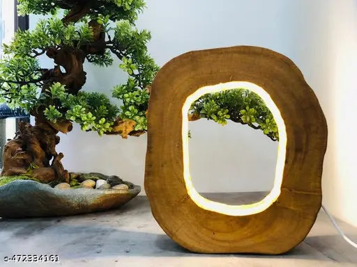 Fancy Madre Wooden Ambience Desk Lamp Home Decor - Springkart