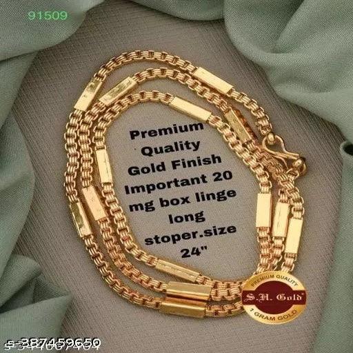 chaln -35 One Gram Gold Plated Chain for Women & Girls - Springkart
