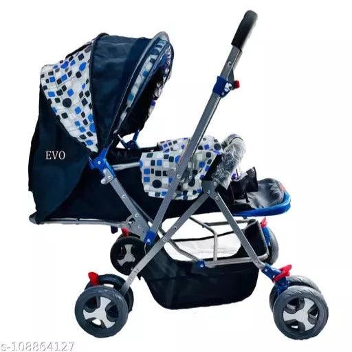 Foldable, Lightweight Stroller With Food Tray For 0-4 Year Baby Boys, Girls Travel Friendly With Full Canopy, 360° Wheels & Easy Fold, Reclining Pram - Springkart