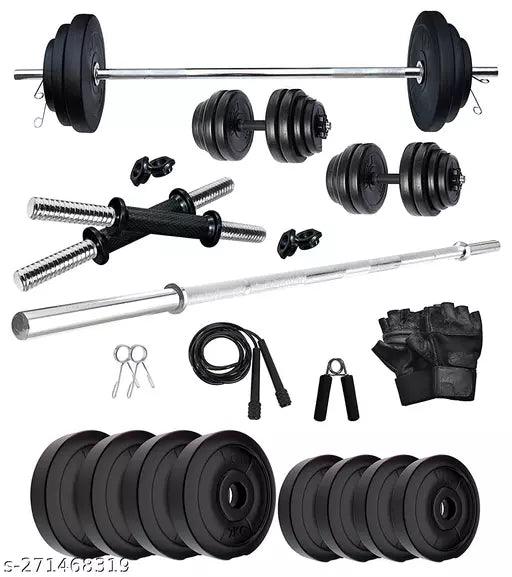12KG HOME GYM COMBO SET .WITH GYM ACCESSORIES.BEST GYM KIT - Springkart