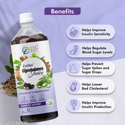 Glycobalance Juice - For Complete Diabetes Care |For Men & Women - 1L - Springkart