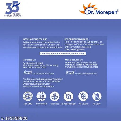 DR. MOREPEN Marine Collagen Skin Protein Powder With Hyaluronic , Vitamin C, Sesabania & Biotin For Healthy Skin | Pineapple Flavour | 250g - Springkart