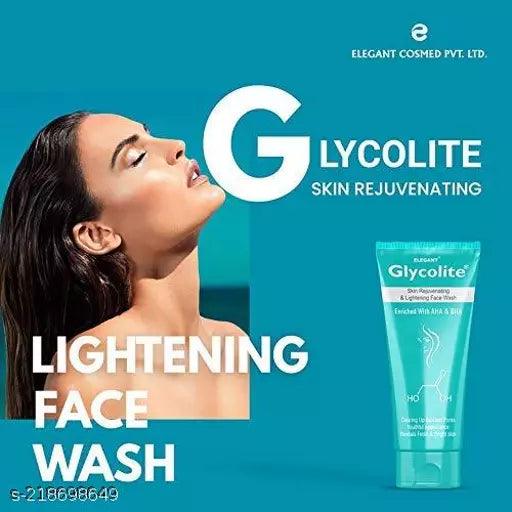New Glycolite Skin Lightening Face Wash For Protection Anti Acne & Pimple + 1 Earwarmer Free 60ml x 3 - Springkart
