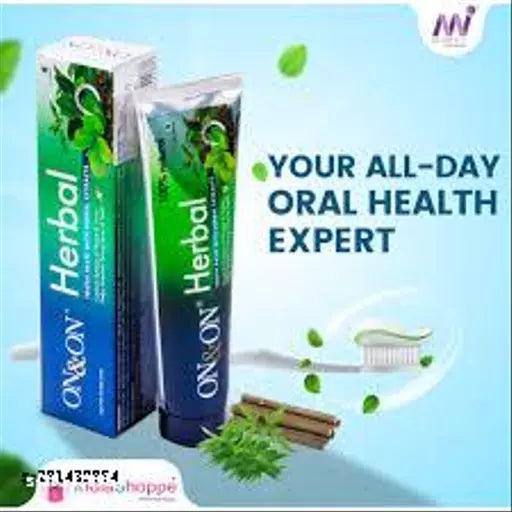 On&On Herbal Tooth Paste With Herbal Extracts 150 Gms( PACK OF 2) - Springkart