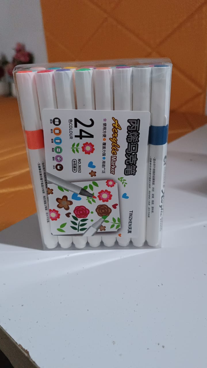 Fancy Art Markers 24 Colours Double-ended Art (24 Pcs Set) - Springkart