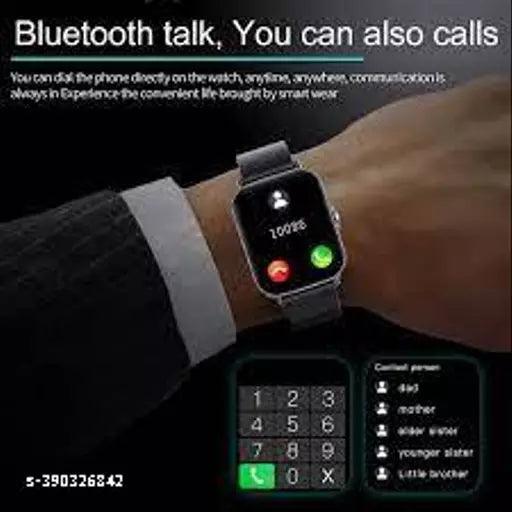 T500 Full Touch Screen Bluetooth Smartwatch with All 3G/4G/5G Android & iOS Smartphones for Men & Women (Black) of Best Quality. - Springkart