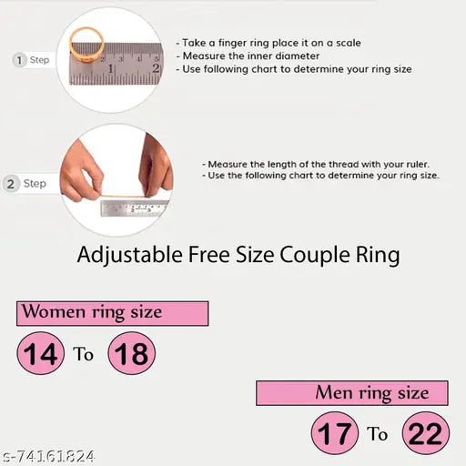 Diamond Stylish Wedding Engagement Valentine Gift Silver Plated Ring For Women And Men - Springkart