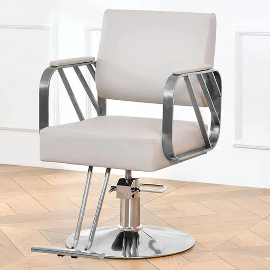 9362 Salon Chair Hydraulic Chair For Business Or Home Simplicity Barber Chair Salon Beauty Spa Shampoo Hair Professional Hydraulic Styling Chair (Silver 1 Unit ) - Springkart
