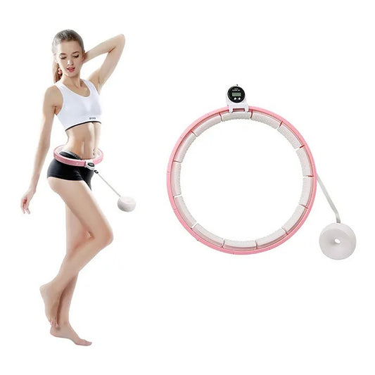 8021 Fitness Adjustable Detachable Fitness Hula Hoop Ring Smart Round Count Weight Loss Gym Equipment Exercise Smart Hula Hoops - Springkart