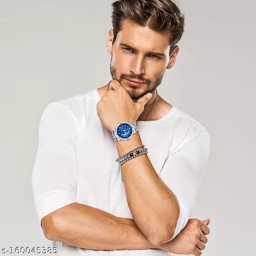 BLUE WATCH Strap Material : Stainless SteelCase - Springkart