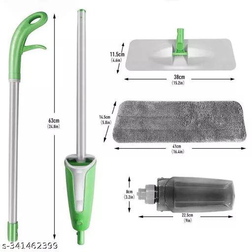 Stainless Steel Spray Mop Set with Microfiber Washable Pad, 360 Degree Easy Floor Cleaning - Springkart