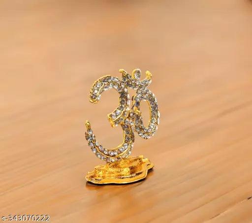 Hindu Religious Symbol Om Idol (Nano Om St/369) Multicolor Metal God Stand - Springkart