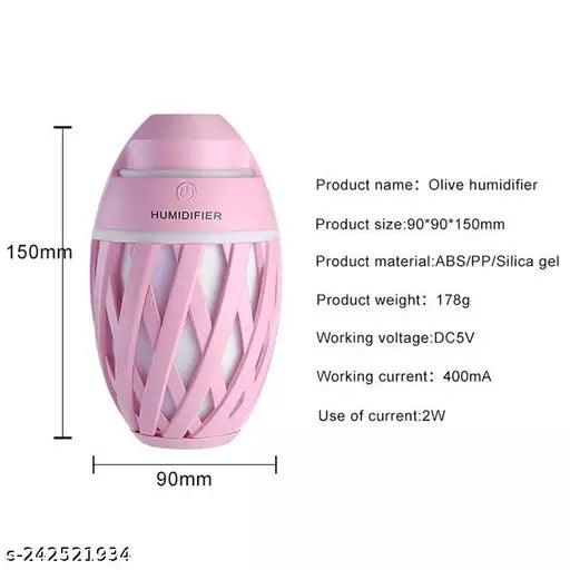 2 in 1 Olive Cool Mist Humidifiers Essential Oil Diffuser Aroma Air Humidifier with Led Night Light - Springkart