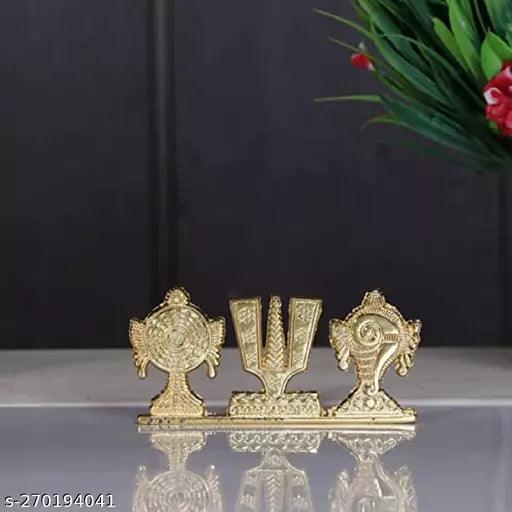 Shri Tirupati Balaji Door Hanging Shankh Chakra Tilak Namah Latkan Decorative Showpiece - Springkart