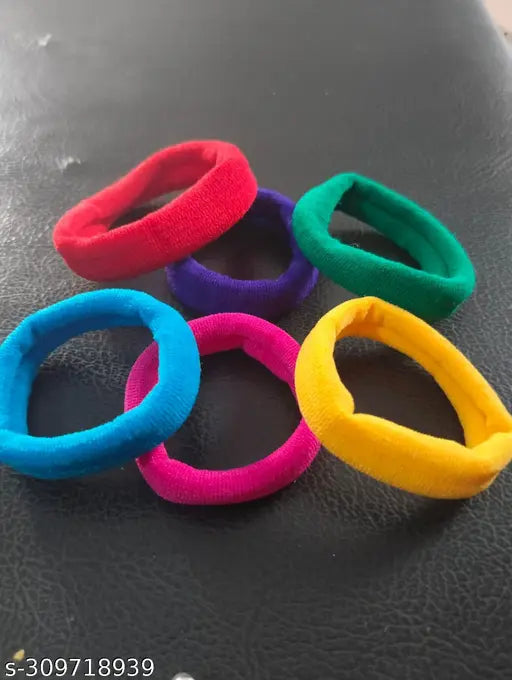 Raksha bandhan gift Hair Clip for Women and Girls, White, 6 Pieces with 6 hair rubber free - Springkart