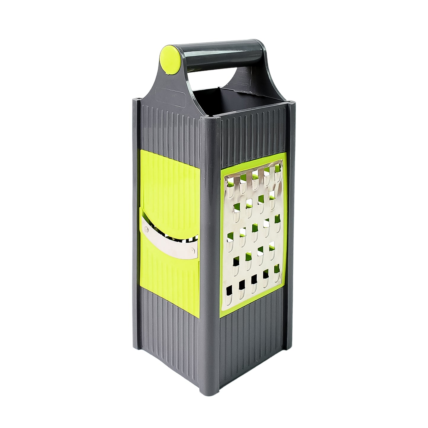 Steel And Plastic 4 In 1 Vegetable Fruit Slicer Grater Slicer (1 Pc) - Springkart