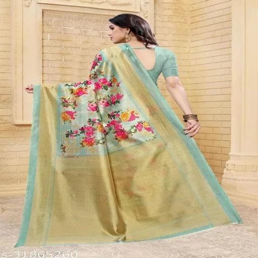 LIGHT WEIGHT COMFERTABLE WEAR MATERIAL ART SILK - KHADI MIX - Springkart