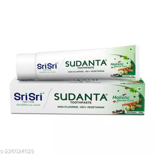 Sri Sri TATTVA Sudanta Toothpaste - Non - Fluoride - 100% Vegetarian, 200g (pack of 2) - Springkart