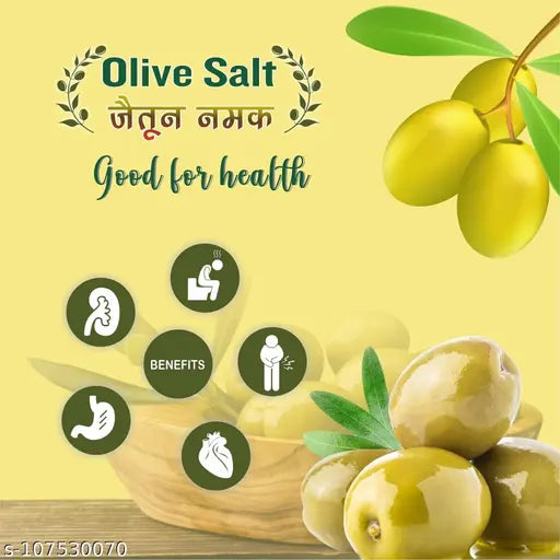 Herbal Canada Olive Salt (Jaitun Ka Namak) – Natural Mineral-Rich Salt for Nutrition - Springkart