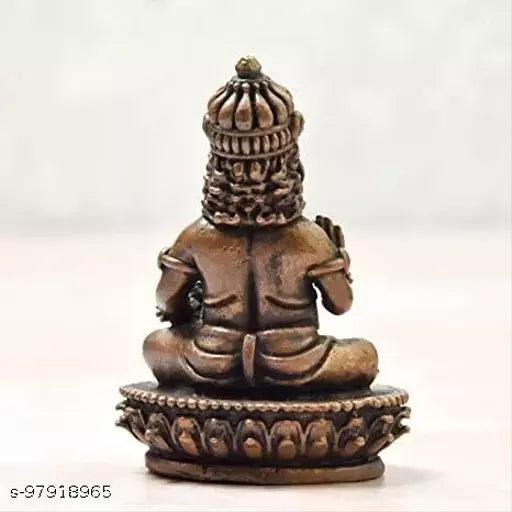 2.75 inches, Handmade 99.9% Copper Indian Kuber Idol, 200 Grams ,Pack of 1 Piece - Springkart