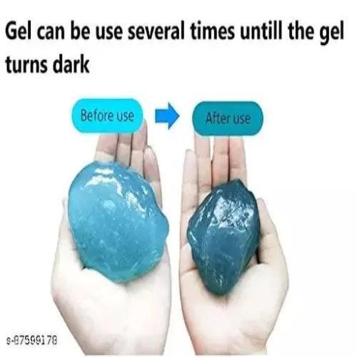 Car AC vent Interior Dust Cleaning Gel Jelly Detailing Putty Cleaner Kit Universal Car Interior, Keyboard, PC, Laptop, Electronic Gadget Cleaning Kit (PACK OF 1) - Springkart