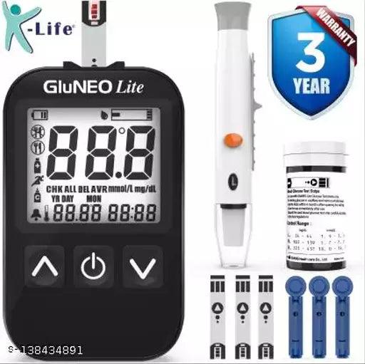 GLUNEO LITE - Glucometer with 25 strips - Springkart