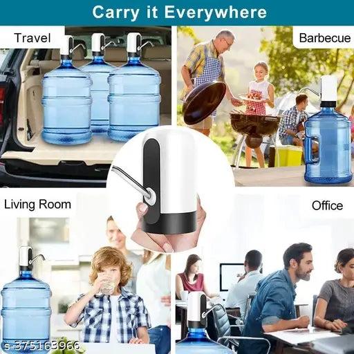 Water Dispenser Pump for 20 Litre Water Bottle Can With Portable USB Charging Cable