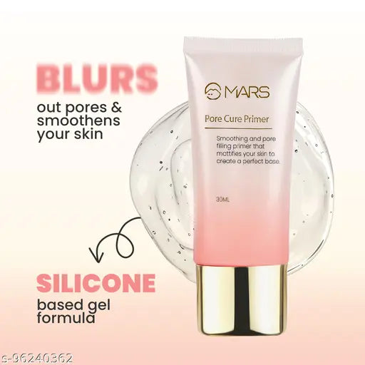 MARS Pore Cure Long Lasting Makeup Primer-30 ml (Transparent)