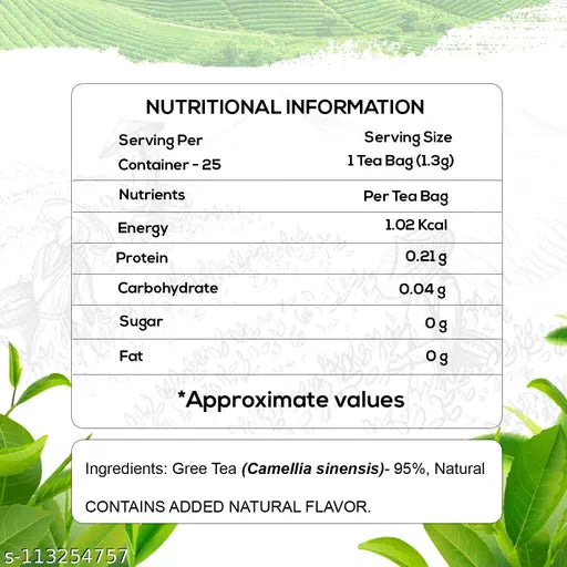 Lemon Green Tea For Weight Loss|Lemon Green Tea (50 Tea Bags) - Springkart