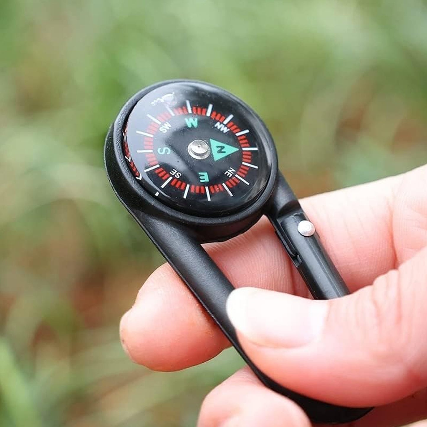 Clip Snap Hook Mini Compass (1 Pc (1 Pc Mix Design) - Springkart