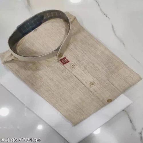 Khadi cotton kurta pajama for men - Springkart