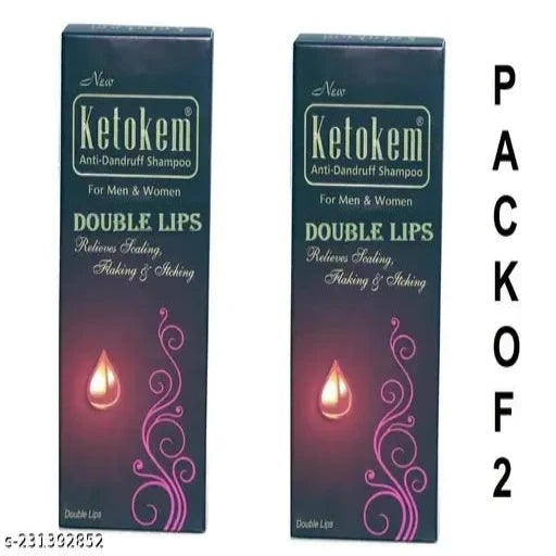 KETOKEM ANTI DANDRUFF & HAIR FALL CONTROL SHAMPOO 110 ML PACK OF 2 - Springkart