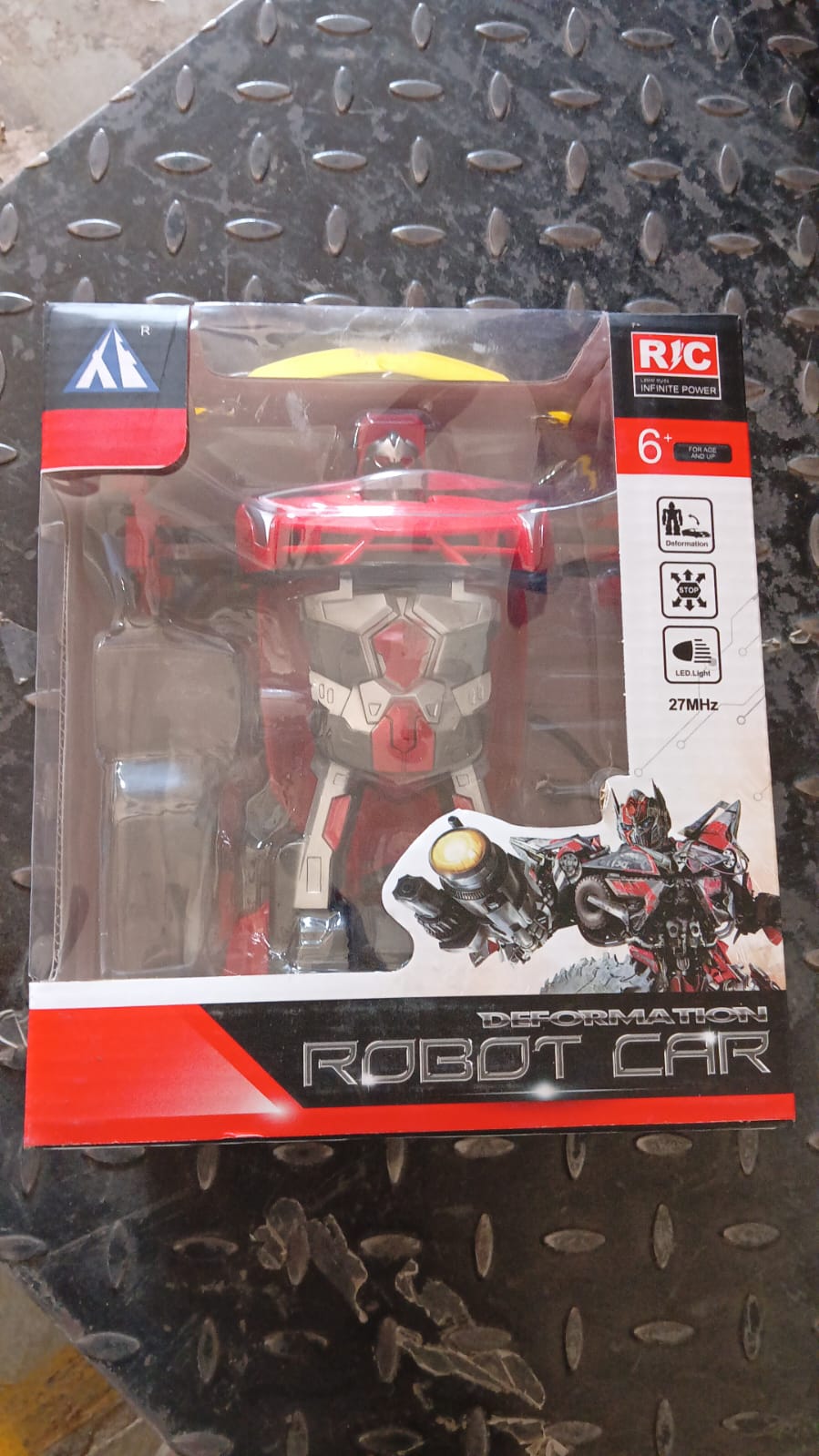 2 In 1 Automatic Robot Converted Remote Control Car With Light Scale 360drifting Deformation Robot Car Toy Kids Boys Robot Convertunique Toy For Boys (1 Pc) - Springkart