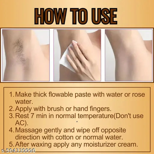 Sandalwood Wax Powder, Women & Men, Magic Wax Powder, Not only Removes Hair But also Nourishes (Pack 2) - Springkart
