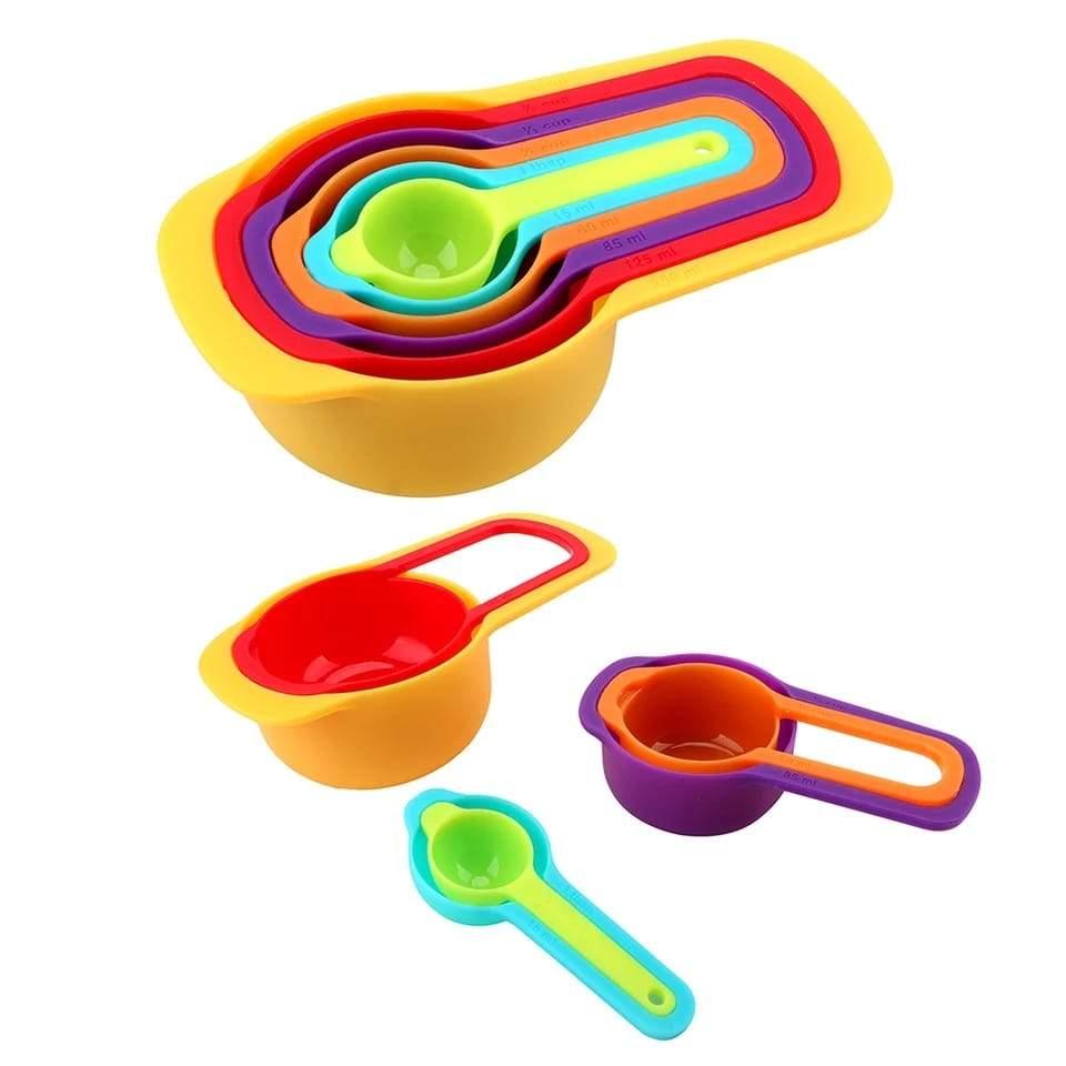0811 Plastic Measuring Spoons For Kitchen (6 Pack) - Springkart