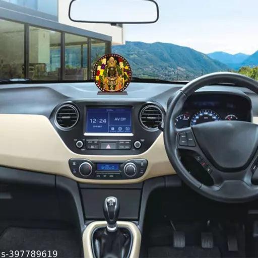 Wooden MDF Ram Lalla Car Dashboard Decorative Item - Springkart