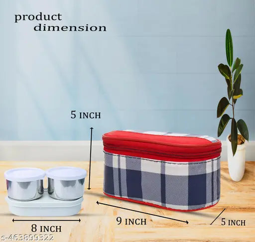 PREMIUM LUNCH BOX FOR SCHOOL COLLEGE AND OFFICE Red Color - Springkart