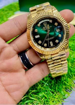 Pranshi Nano Glass for Golden Stainless Steel Rolex watch S 26.05.2019 - Copy (5) (Pack of 2)