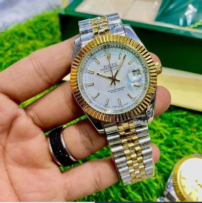 Pranshi Nano Glass for Golden Stainless Steel Rolex watch A 26.05.2019 - Copy (6) (Pack of 2)