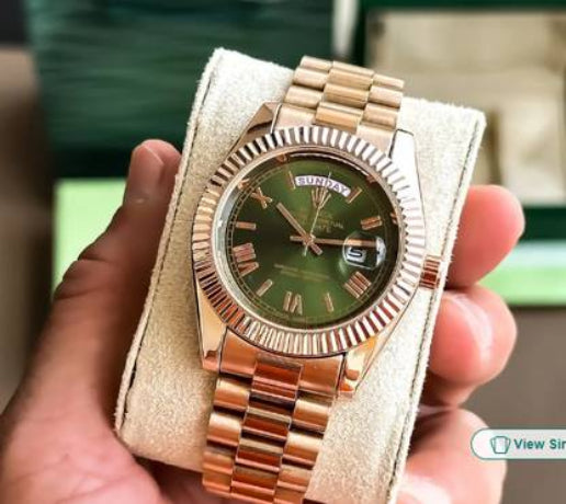 Varsha Impossible Screen Guard for Golden Stainless Steel Rolex watch - Copy (11) (Pack of 2)